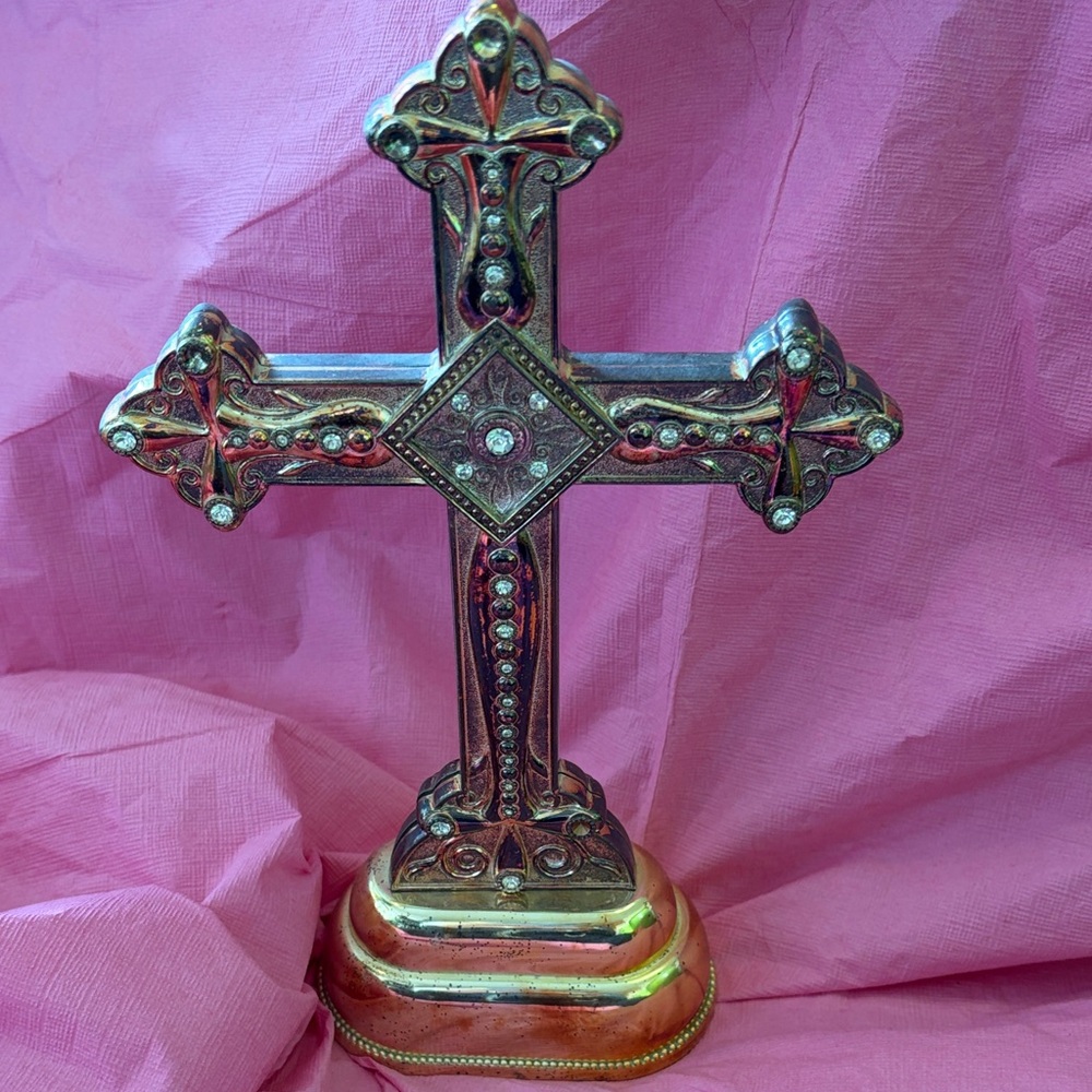 The Limited Silver and Gold Ornate Cross